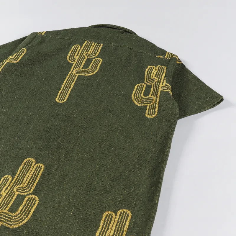 Oas Mezcal Cuba Terry Shirt Dark Green-5