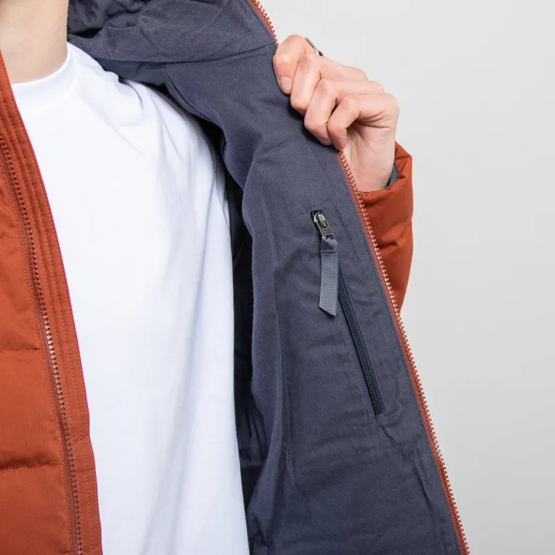 Patagonia Cotton Down Jacket Burnished Red-8