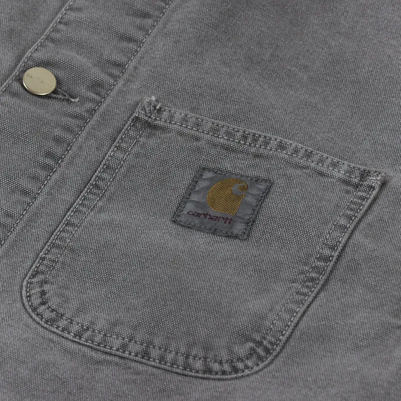 Carhartt WIP Michigan Coat Black Faded-4