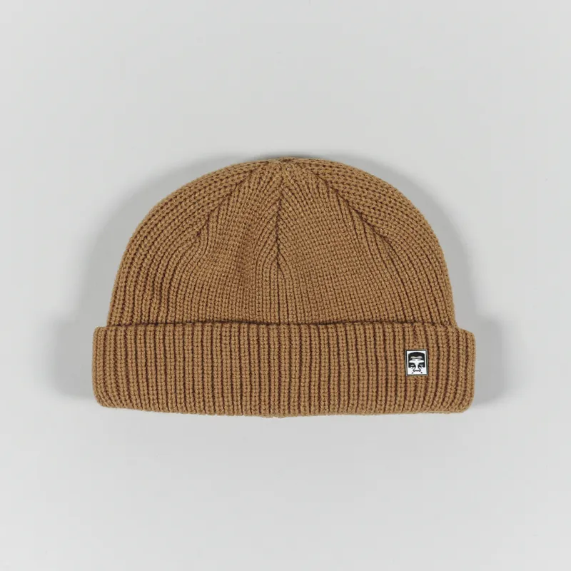 Obey Micro Beanie Brown Sugar