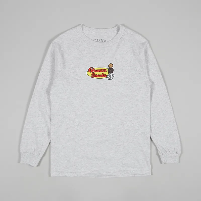 Quartersnacks Middle School Long Sleeve T Shirt Ash Grey