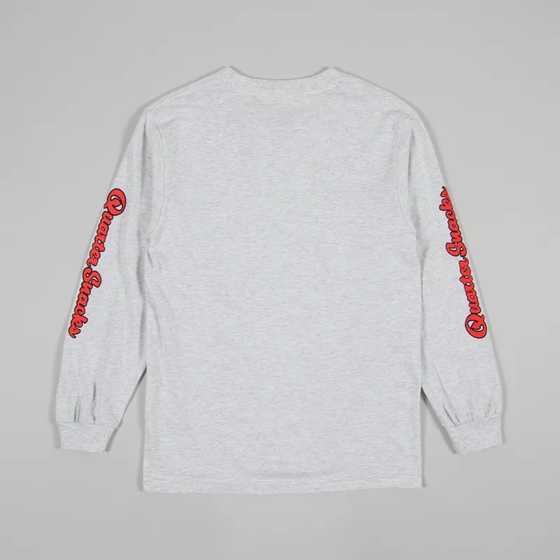 Quartersnacks Middle School Long Sleeve T Shirt Ash Grey-1