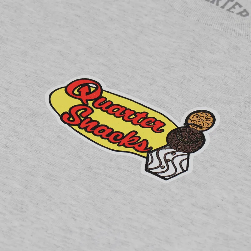 Quartersnacks Middle School Long Sleeve T Shirt Ash Grey-5