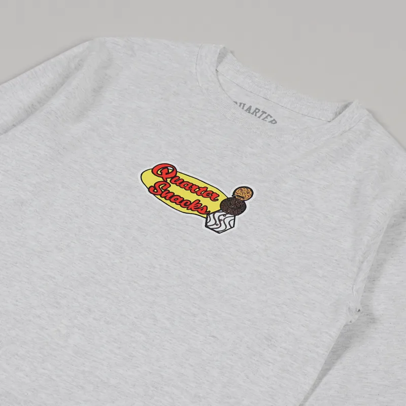 Quartersnacks Middle School Long Sleeve T Shirt Ash Grey-2