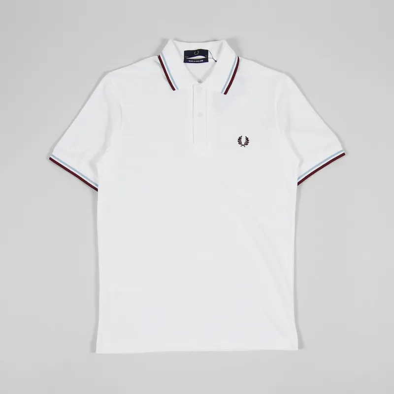 Fred Perry Reissues Made In England Twin Tipped Shirt White Ice