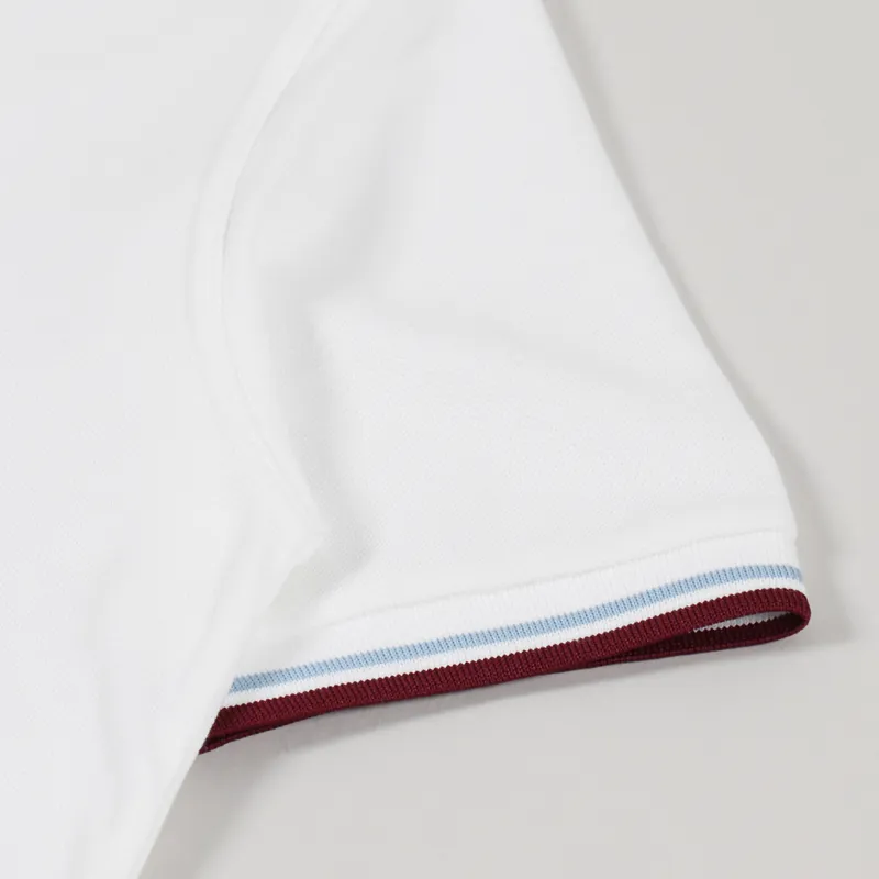 Fred Perry Reissues Made In England M12 Twin Tipped Shirt White Ice-3