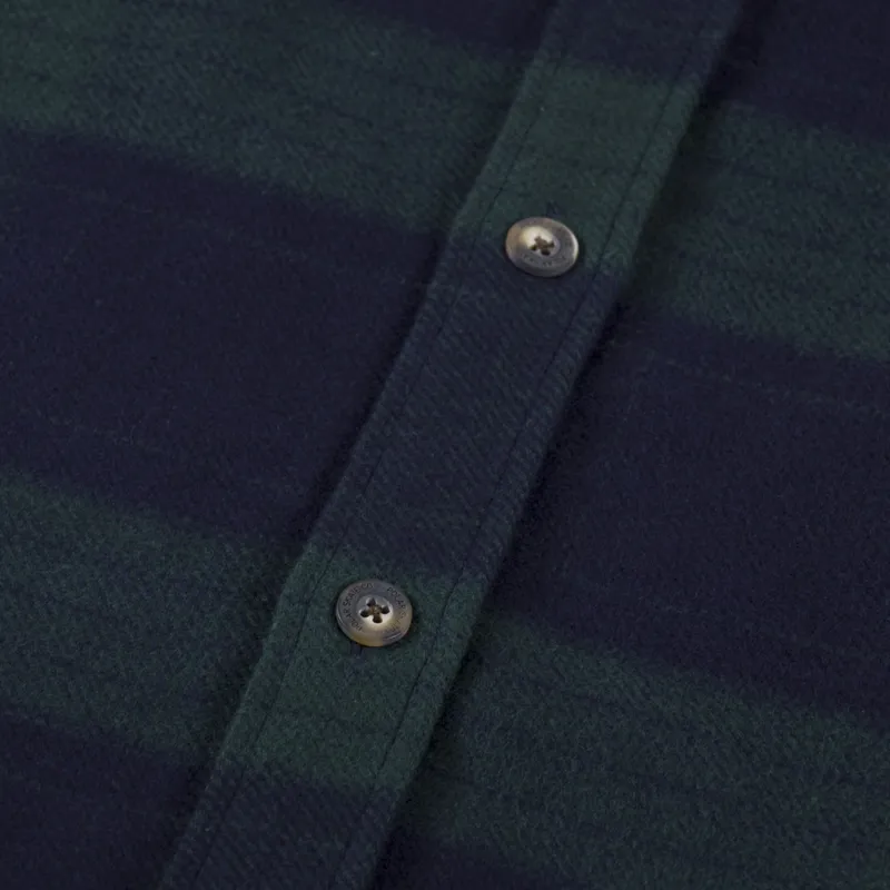 Polar Skate Co. Mike Flannel Shirt Navy Teal-3