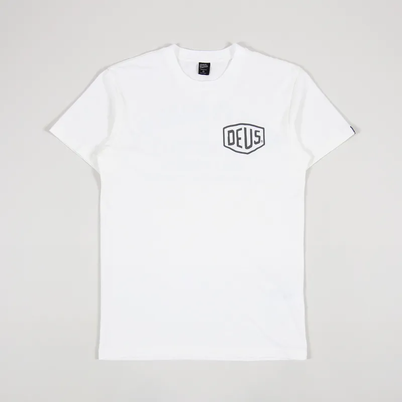 Deus Ex Machina Milano Address T Shirt White-1