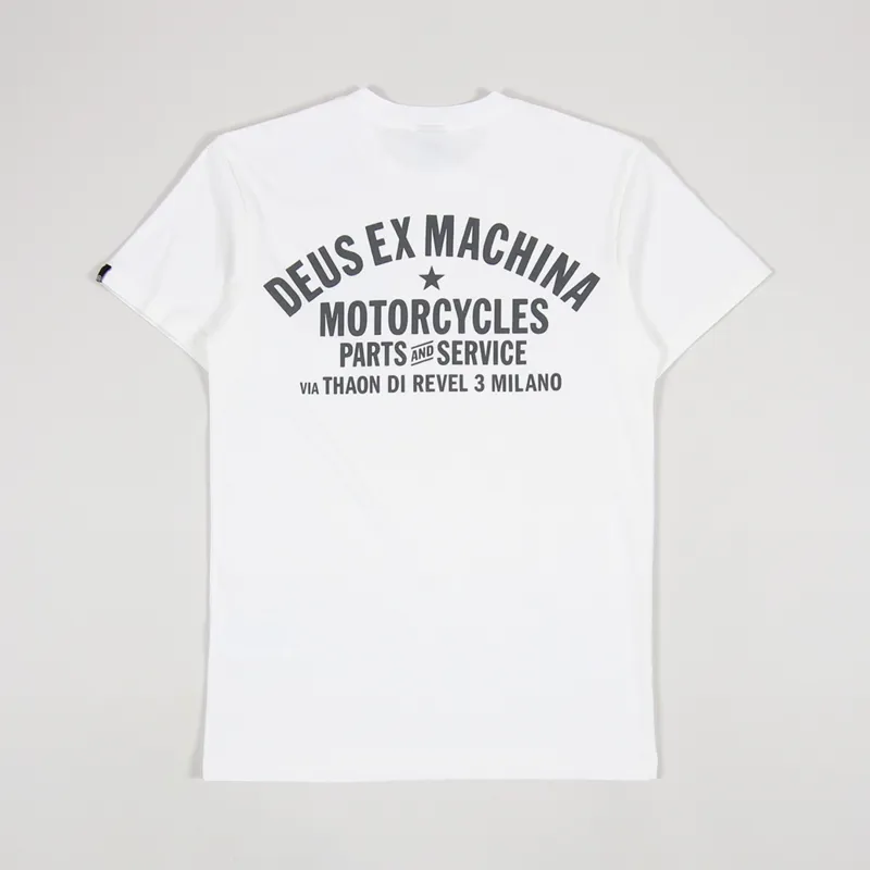 Deus Ex Machina Milano Address T Shirt White