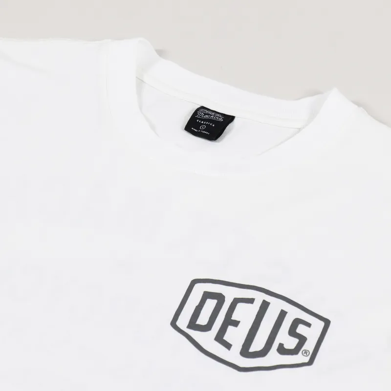 Deus Ex Machina Milano Address T Shirt White-6