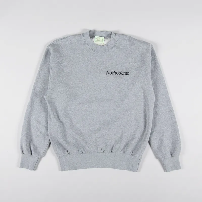 Aries Mini Problemo Sweatshirt Grey Marl