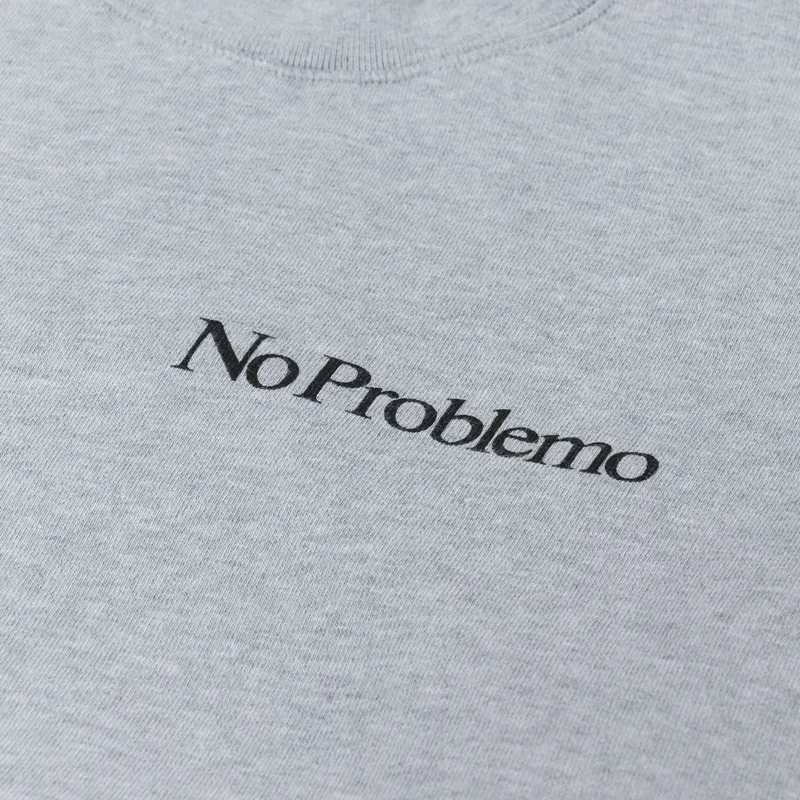 Aries Mini Problemo Sweatshirt Grey Marl-4