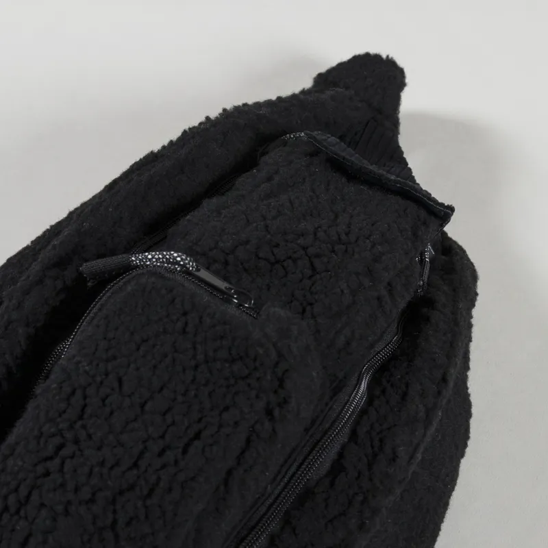 Kavu Unisex Mini Rope Fleece Snug Shoulder Bag Shadow Black