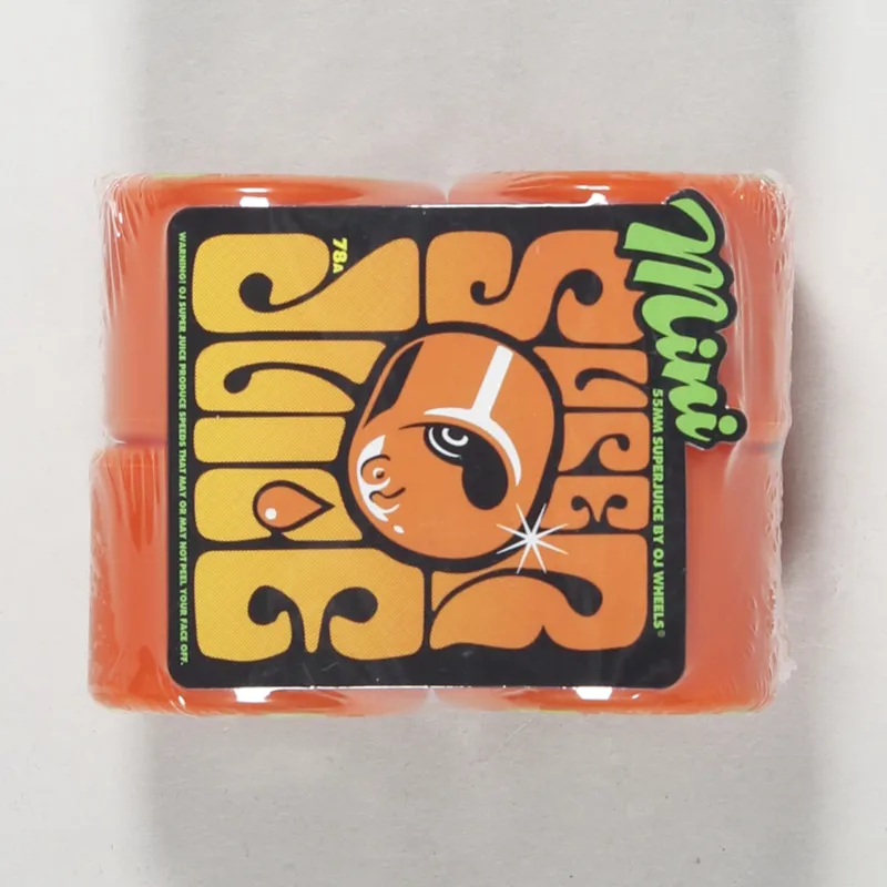 Oj Wheels Mini Super Juice Wheels Orange 78a 55mm