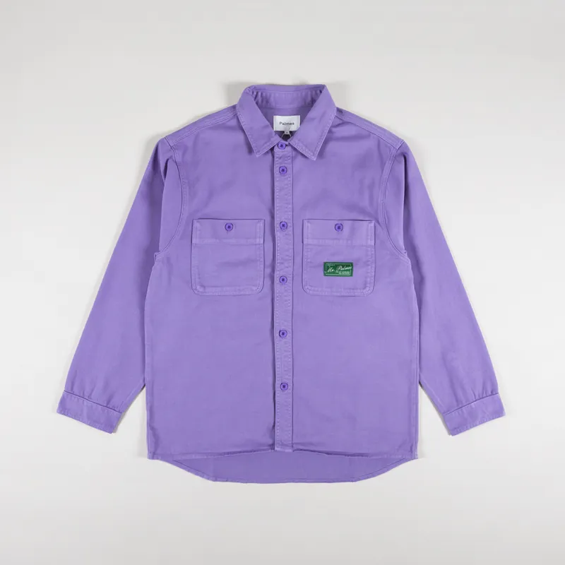 Palmes Tennis Society Mister Overshirt Purple Haze