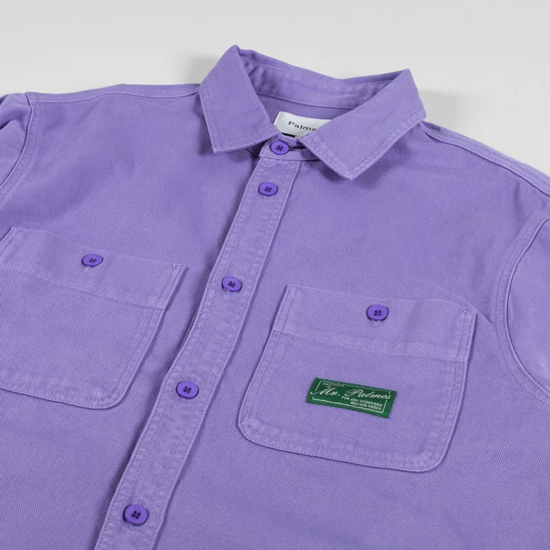 Palmes Tennis Society Mister Overshirt Purple Haze-1
