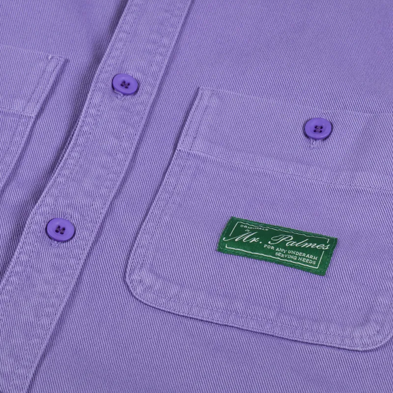Palmes Tennis Society Mister Overshirt Purple Haze-3