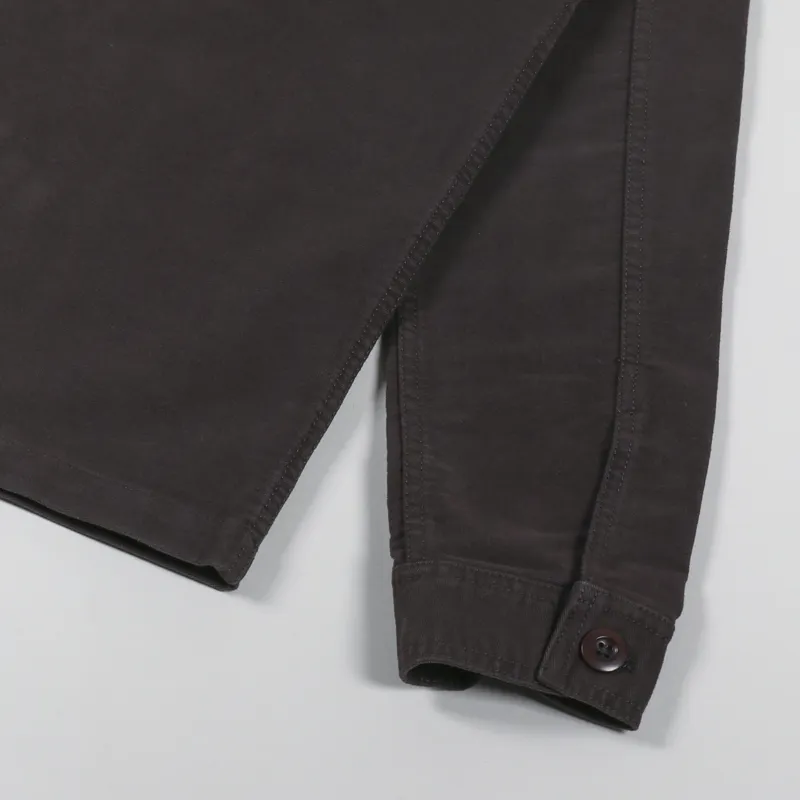 Deus Ex Machina Moleskin Work Shirt Choc Brown-9