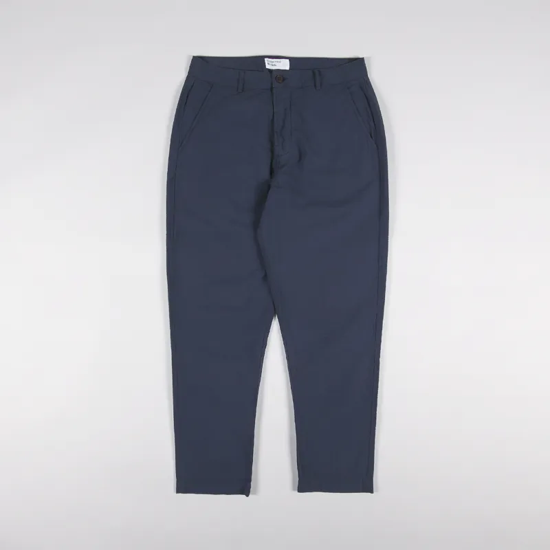 Universal Works Military Chino Navy Seersucker-1