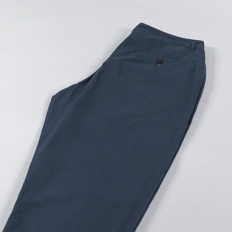 Universal Works Military Chino Navy Seersucker-4