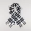 Norse Projects Moon Checked Lambswool Scarf Magnet Grey