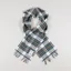 Norse Projects Moon Checked Lambswool Scarf Scoria Blue