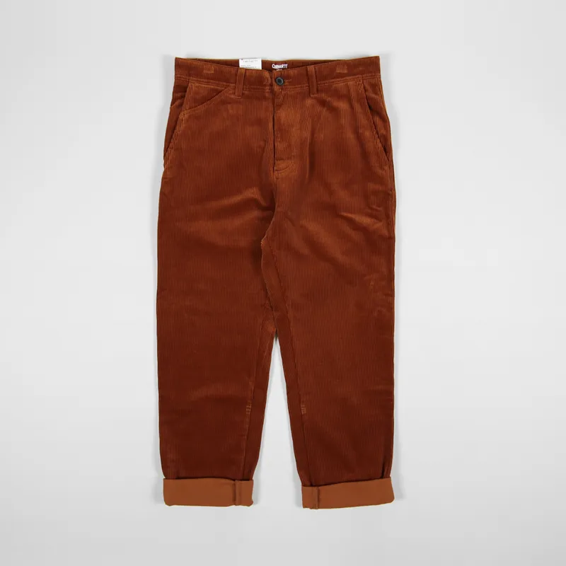 Carhartt WIP Menson Pant Brandy Rinsed-1