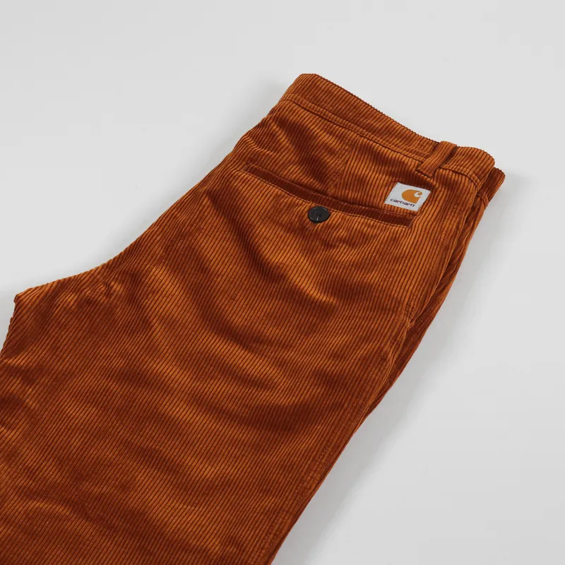 Carhartt WIP Menson Pant Brandy Rinsed-3