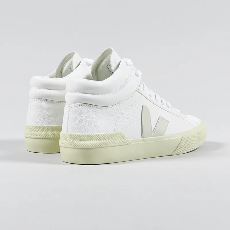 Veja Womens Minotaur Chromefree Leather Shoes Extra White Pierre Butter-3