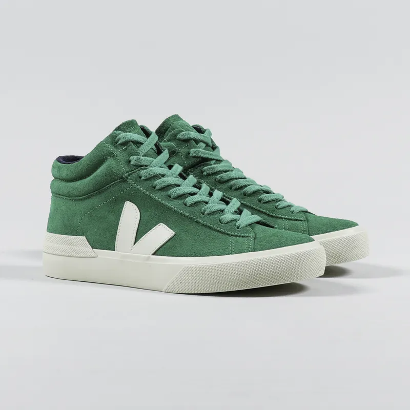 Veja Womens Minotaur Suede Shoes Emeraude Pierre