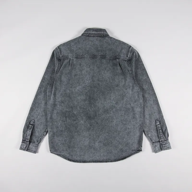 Carhartt WIP Monterey Shirt Jac Black Worn Washed-1