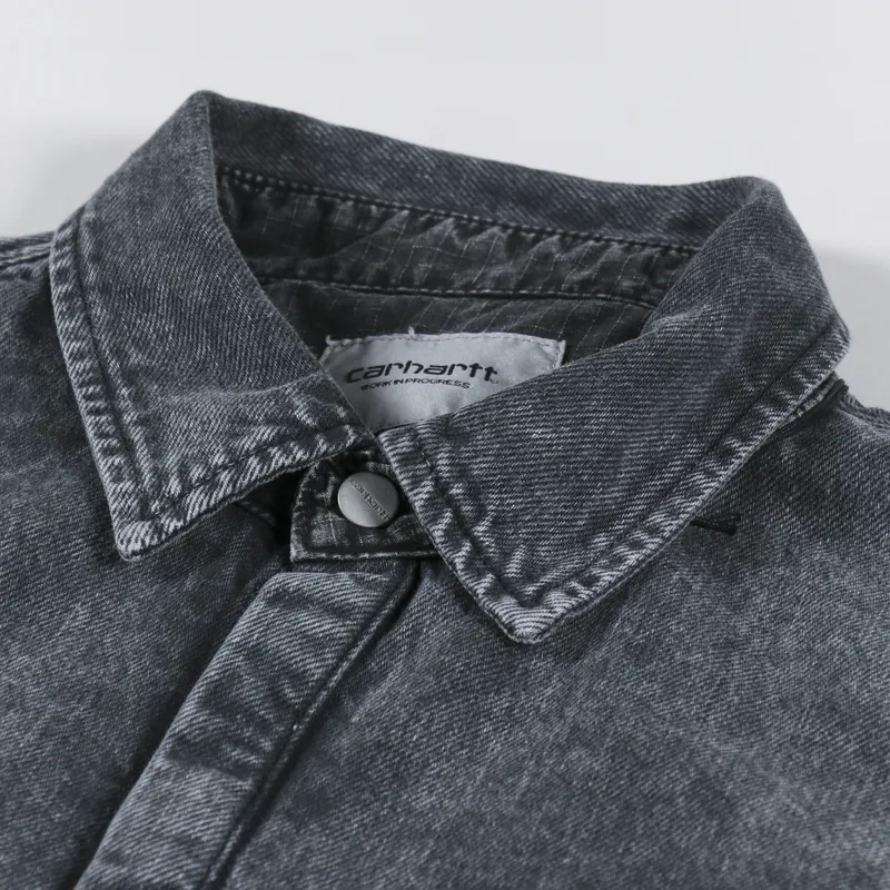 Carhartt WIP Monterey Shirt Jac Black Worn Washed-4