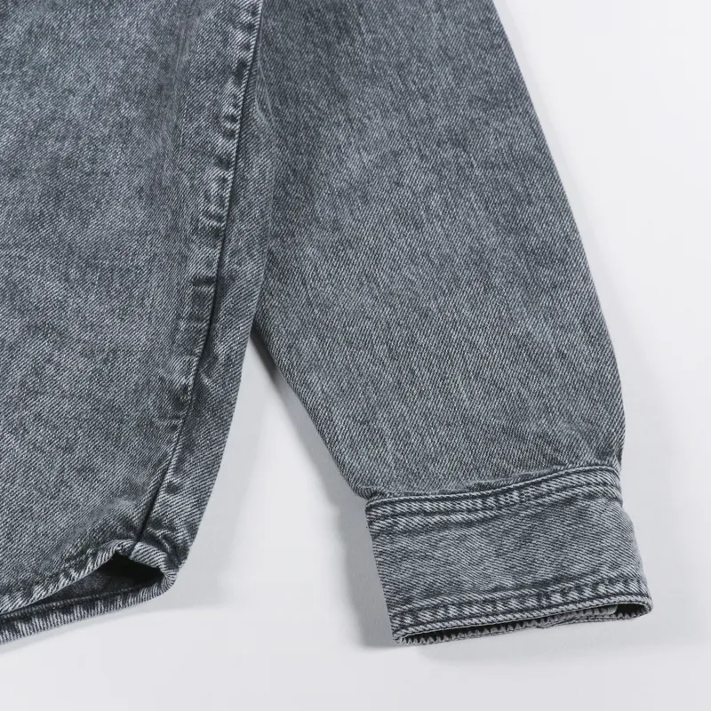 Carhartt WIP Monterey Shirt Jac Black Worn Washed-6