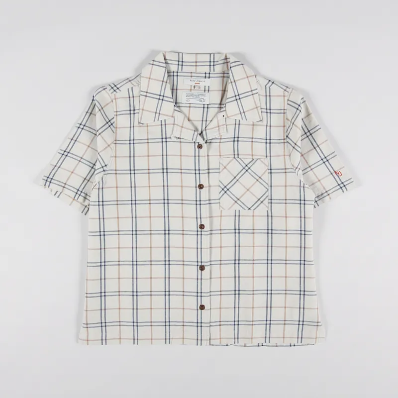 Nudie Jeans Womens Moa Florida Shirt Cream