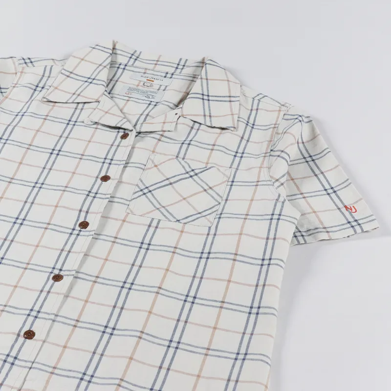 Nudie Jeans Womens Moa Florida Shirt Cream-3