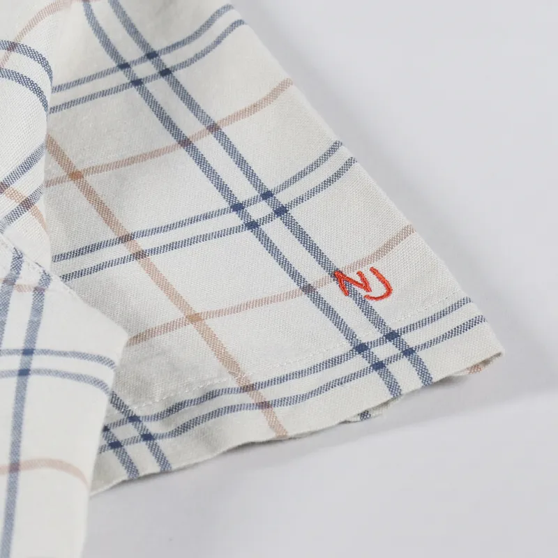 Nudie Jeans Womens Moa Florida Shirt Cream-6