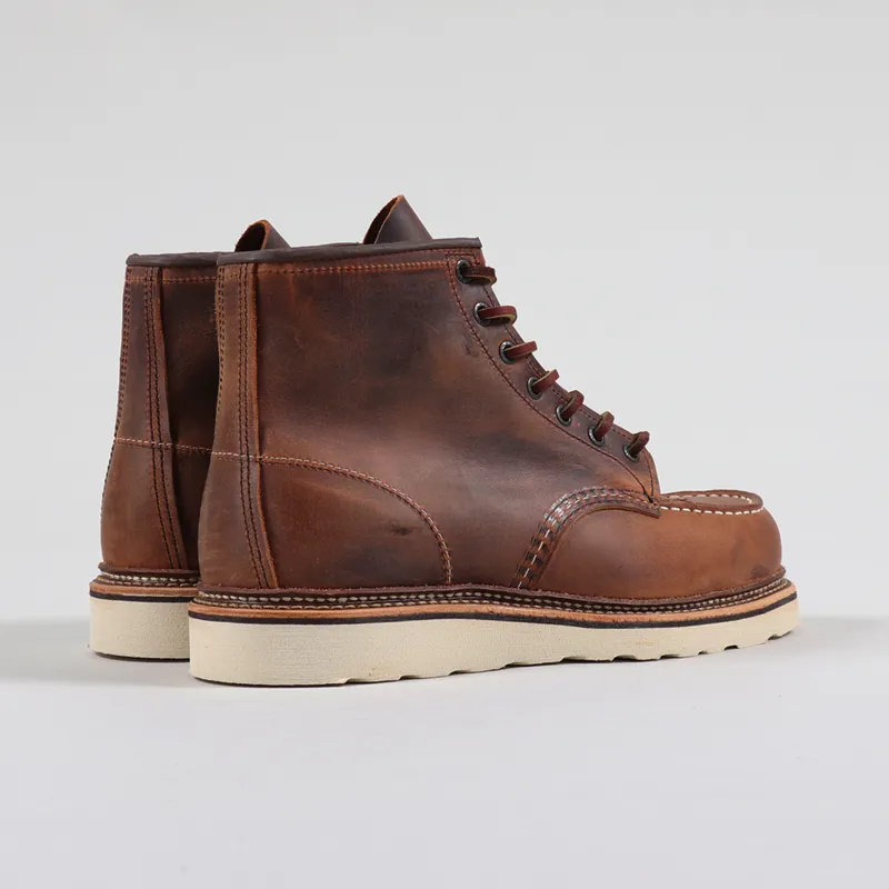 Red Wing Moc Toe Boots Copper Rough Tough-2