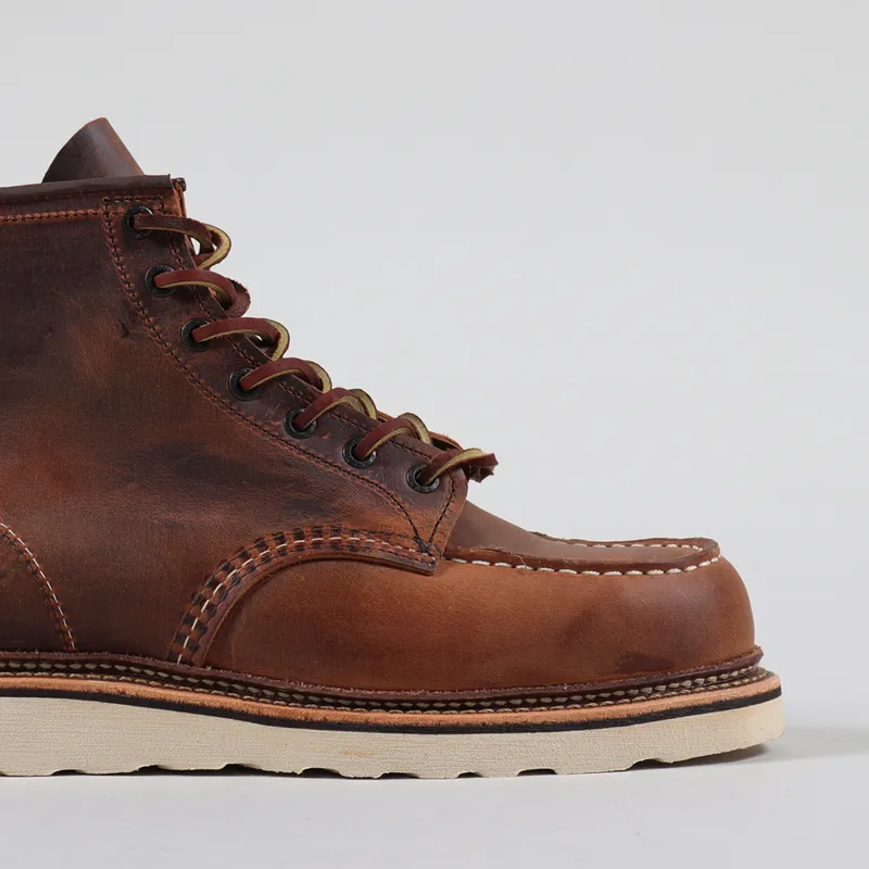 Red Wing Moc Toe Boots Copper Rough Tough-6
