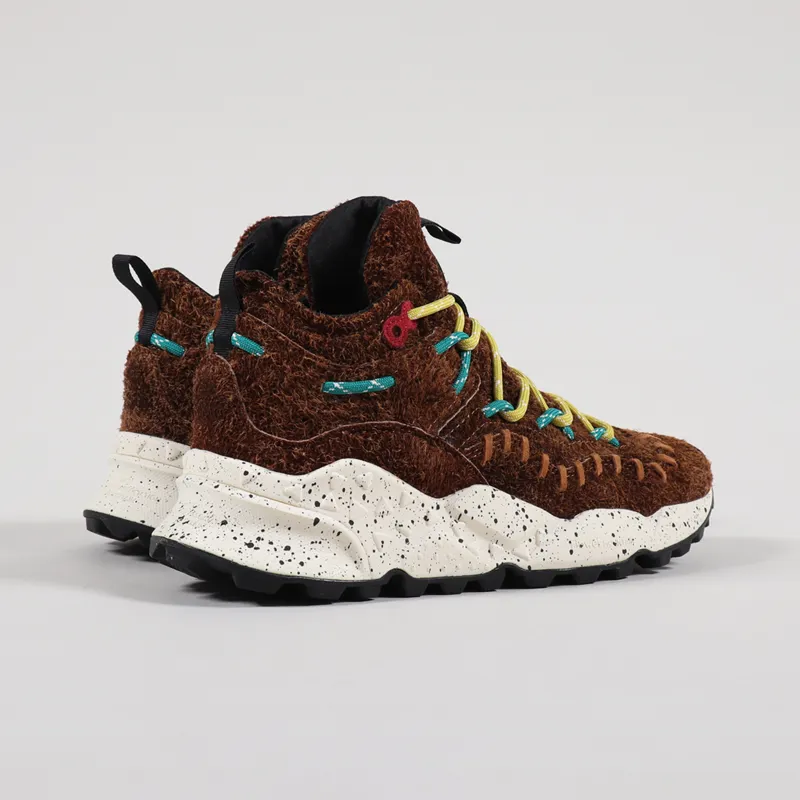 Flower Mountain Mohican Shoes Hairy Suede Vintage Brown-3