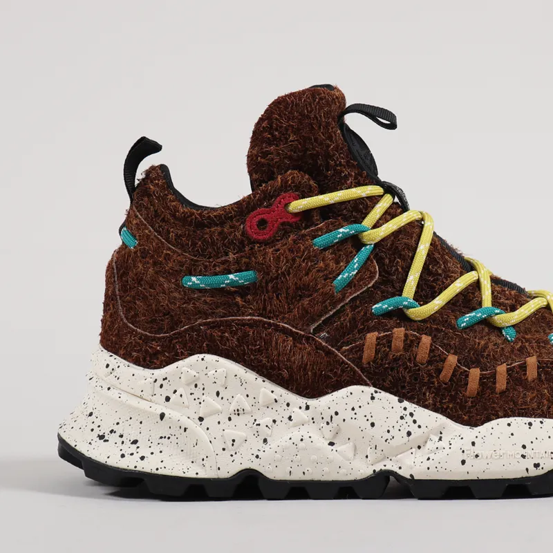 Flower Mountain Mohican Shoes Hairy Suede Vintage Brown-5