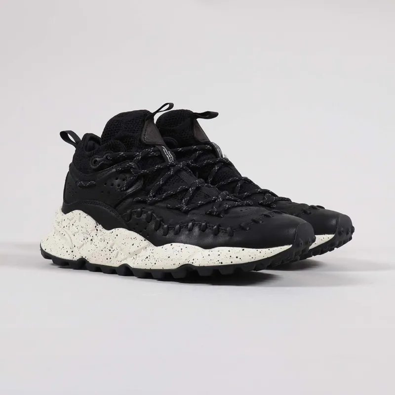 Flower Mountain Mohican Shoes Vitello Black