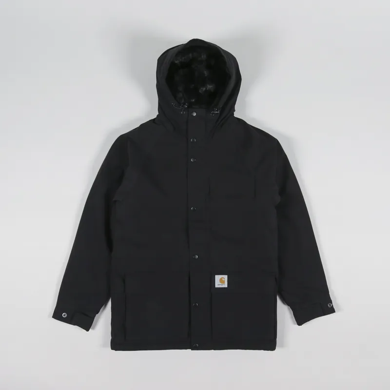 [カーハート] MORDEN JACKET Carhartt WIP Mens Waterproof Morden Jacket Black Winter Parka