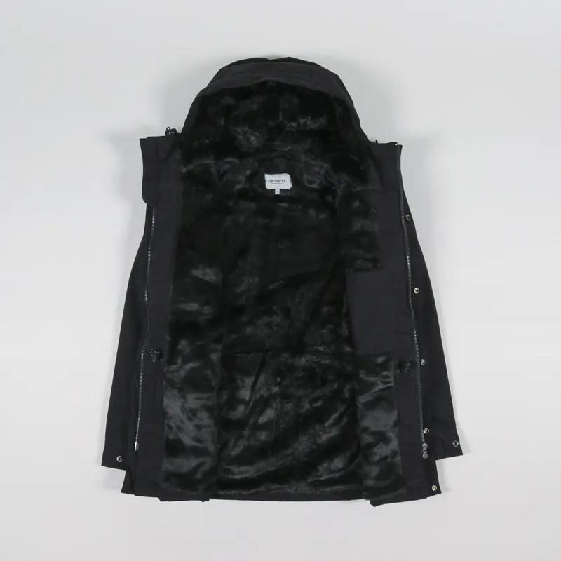 Carhartt WIP Mens Waterproof Morden Jacket Black Winter Parka