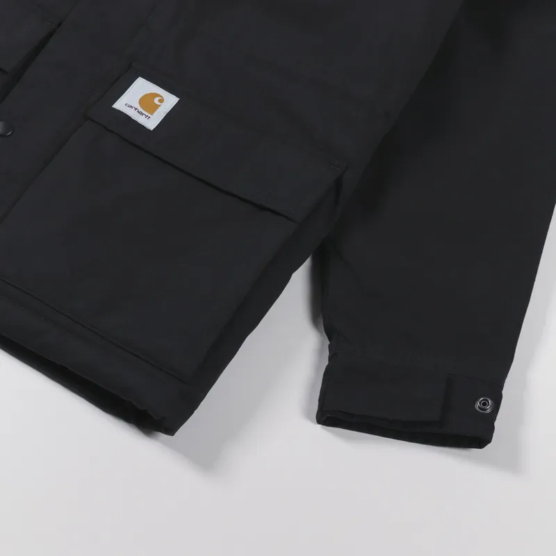 Carhartt WIP Mens Waterproof Morden Jacket Black Winter Parka