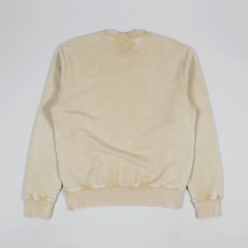 Carhartt WIP Mens Mosby Script Sweatshirt Dusty Hamilton Brown