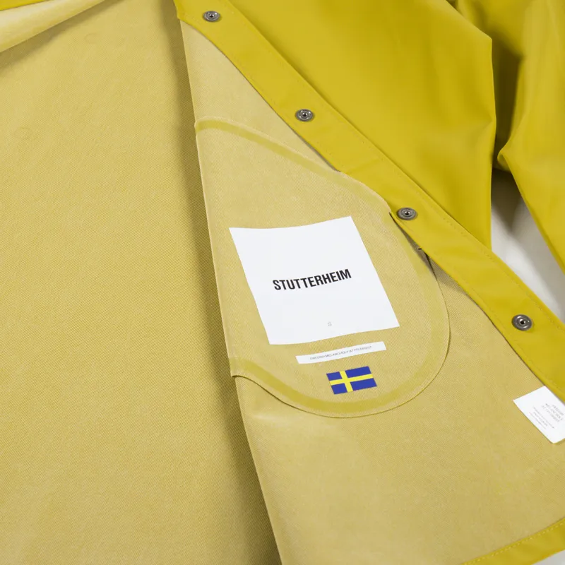 Stutterheim Womens Mosebacke Lightweight Matte Jacket Gold-8