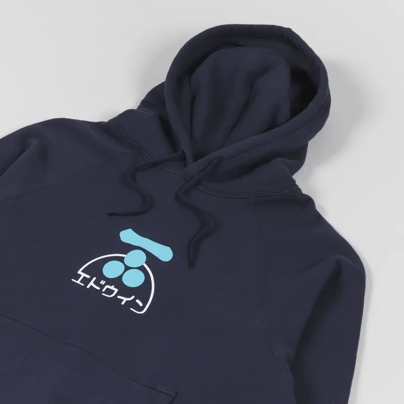 Edwin Mouri 2 Hoodie Navy Blazer-2