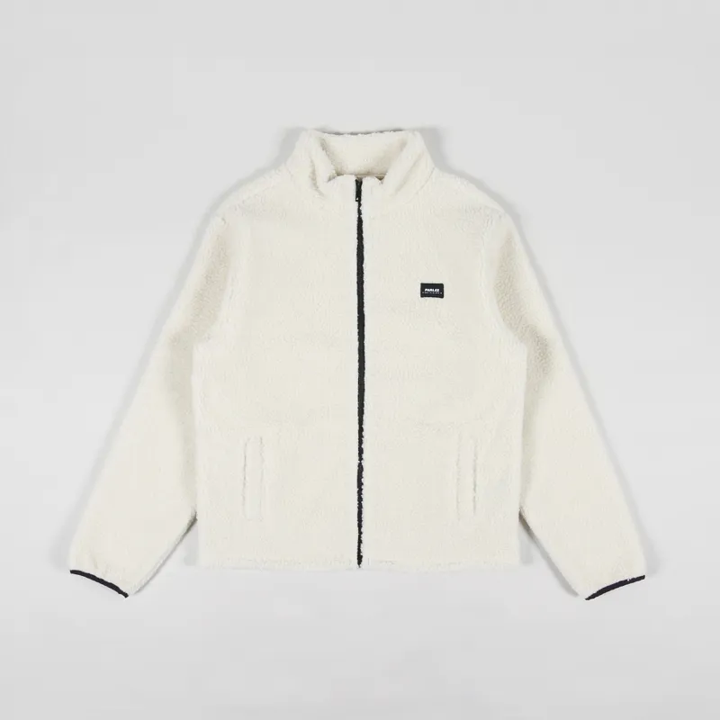 Parlez Mens Recycled Mock Neck Moxey Fleece Ecru White