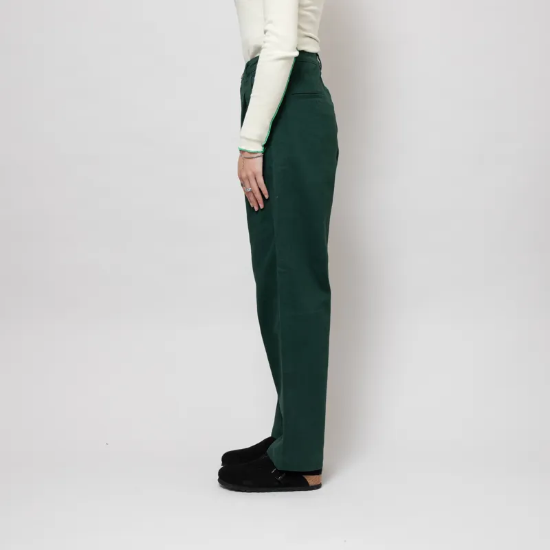 L.F. Markey Womens Classic Slacks Forest Green-1