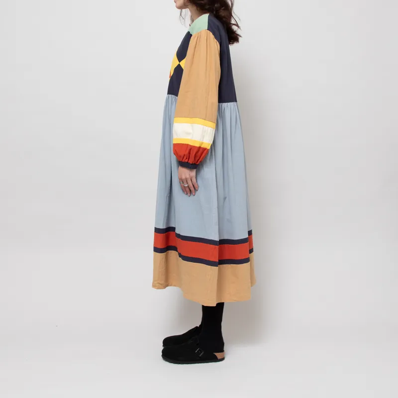 L.F. Markey Womens Sloane Dress Quilt Colourblock-1